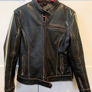 Xelement women’s leather motorcycle jacket